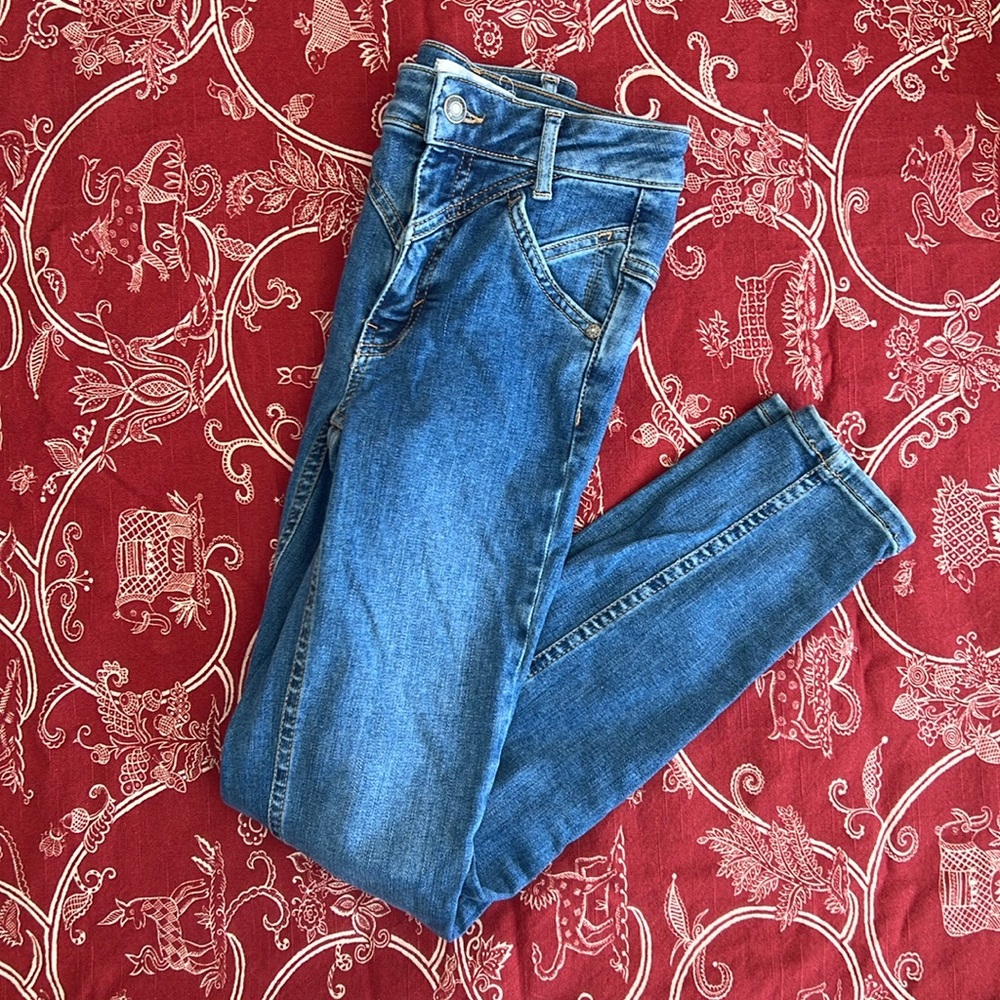 Free People, size 24 jeans, some stretch, unique